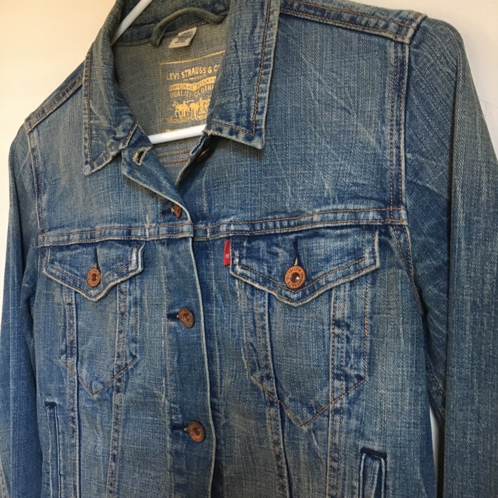 Levi’s denim jean trucker boyfriend vintage jacket